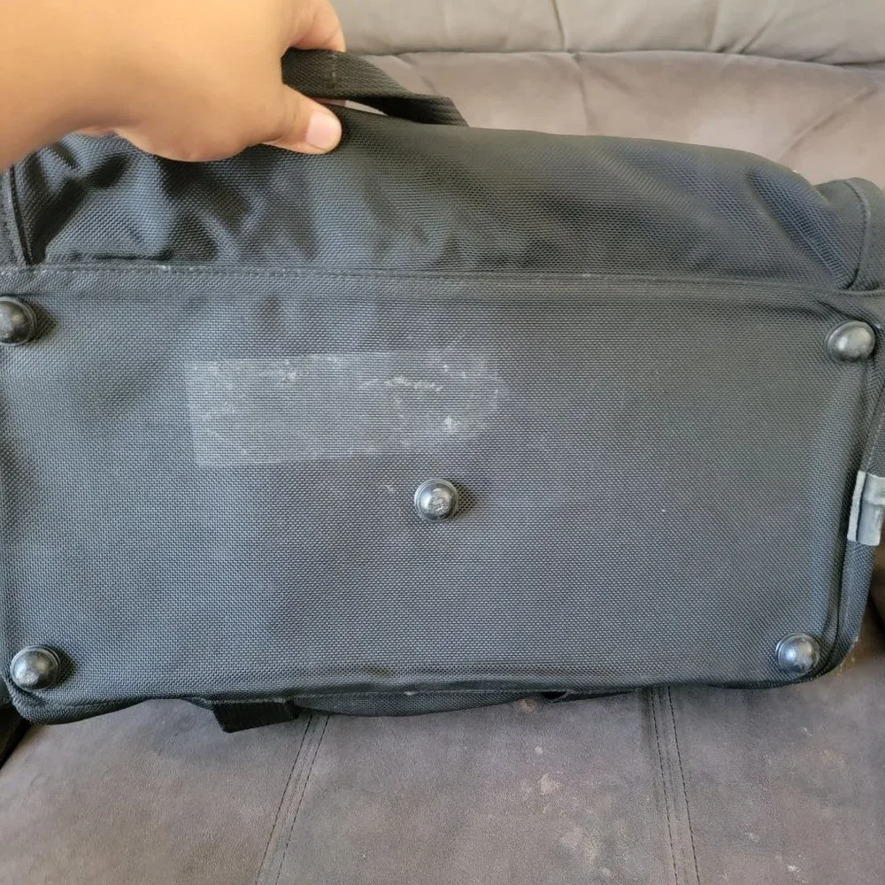 Tumi Black Carry On Duffel Travel Bag